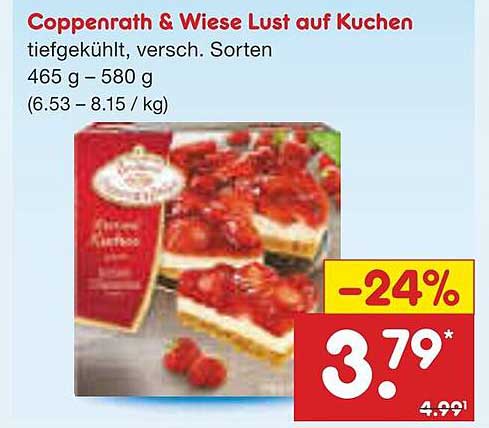 Coppenrath & Wiese Lust auf Kuchen, tiefgekühlt, versch. Sorten