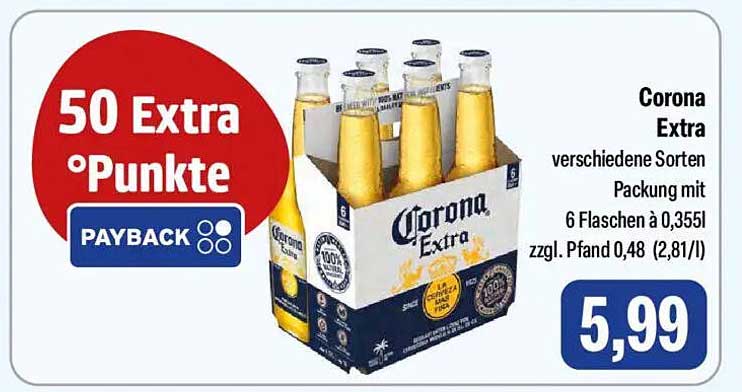 Corona Extra verschiedene Sorten 6er Pack