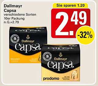 Dallmayr Capsa verschiedene Sorten 10er Packung
