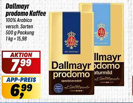 Dallmayr prodomo Kaffee 100% Arabica