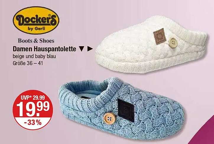 Damen Hausschuhe von Dockers by Gerli
