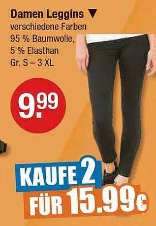 Damen Leggings - verschiedene Farben (S – 3 XL)
