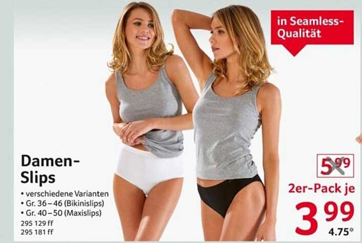 Damen-Slips | 2er-Pack für nur 3,99 €