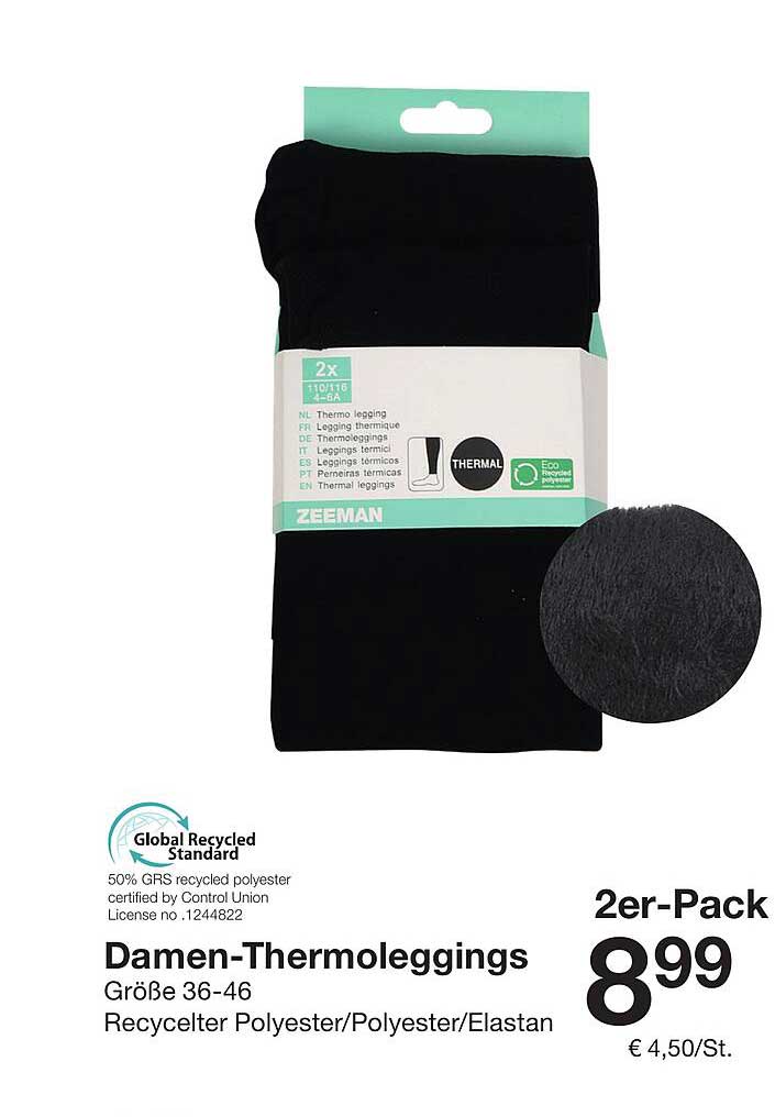 Damen-Thermoleggings 2er-Pack