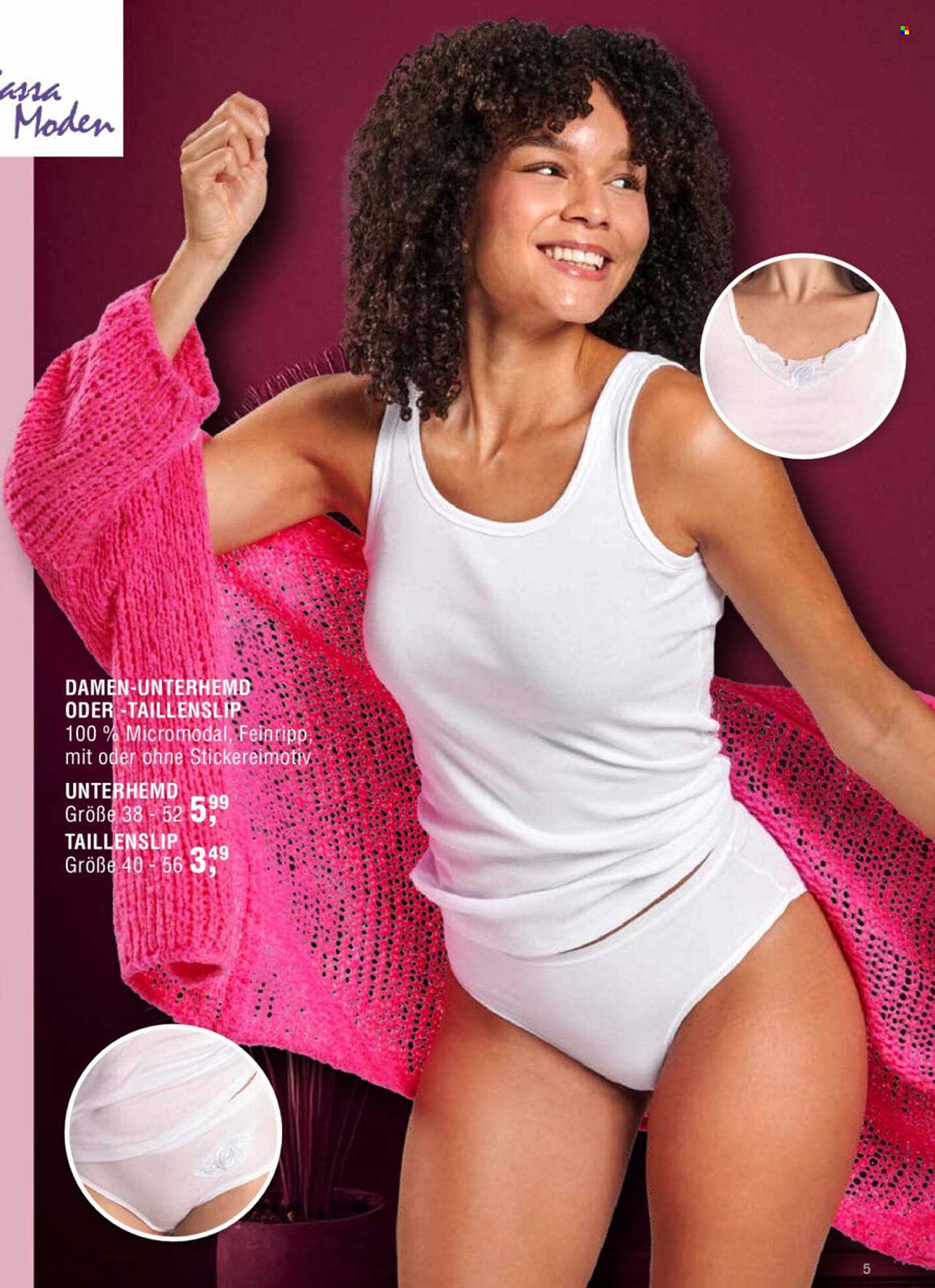 Damen-Unterhemd oder Taillenslip