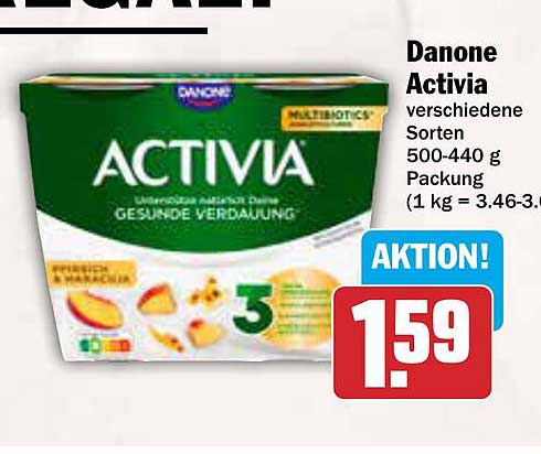 Danone Activia verschiedene Sorten 500-440 g