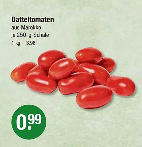 Datteltomaten aus Marokko je 250-g-Schale