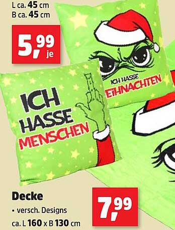 Decke in verschiedenen Designs – Spaß für die Weihnachtszeit