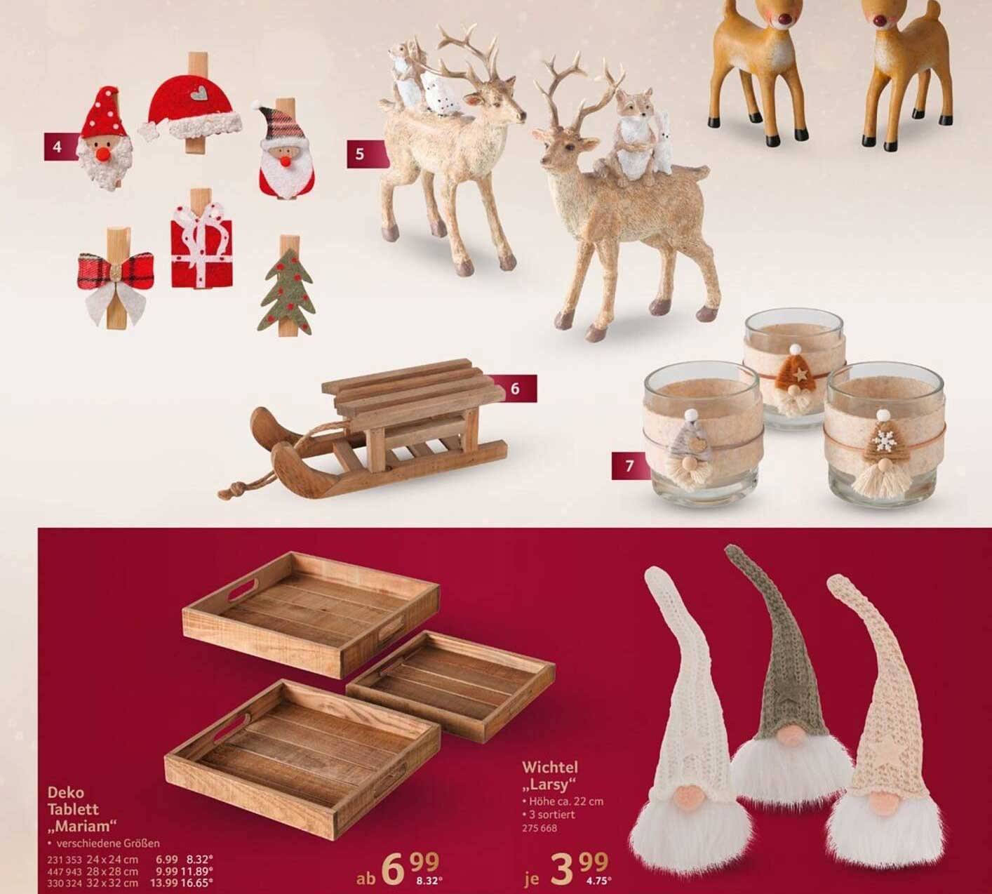 Deko Tablett „Mariam“ und Wichtel „Larsy“