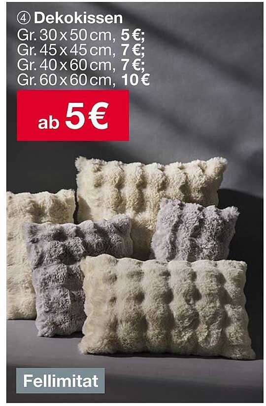 Dekokissen in verschiedenen Größen ab 5 €