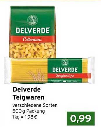 Delverde Teigwaren verschiedene Sorten 500g Packung