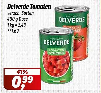Delverde Tomaten 400 g Dose – Verschiedene Sorten