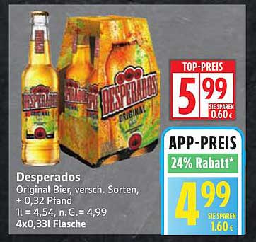 Desperados Original Bier - Verschiedene Sorten