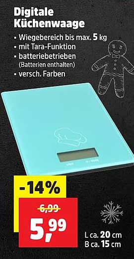 Digitale Küchenwaage