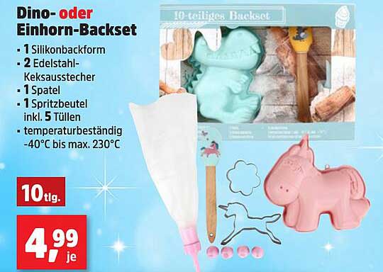 Dino- oder Einhorn-Backset