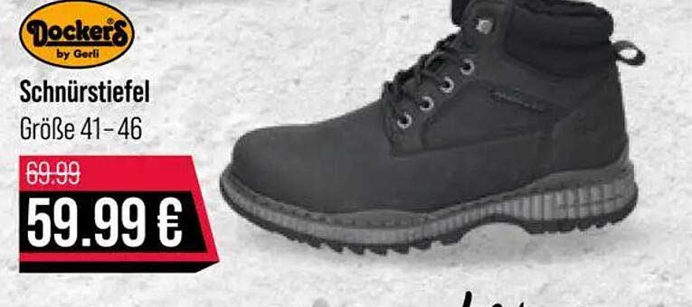 Dockers Schnürstiefel in Größe 41-46