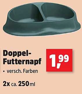 Doppel-Futternapf - versch. Farben