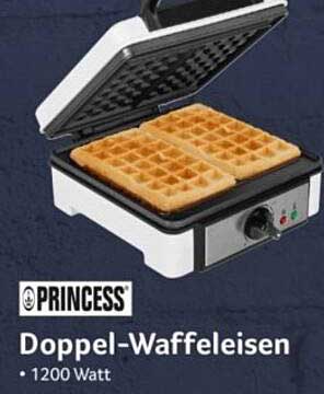 Doppel-Waffeleisen von Princess - 1200 Watt