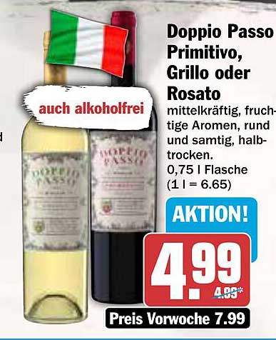 Doppio Passo Primitivo, Grillo oder Rosato