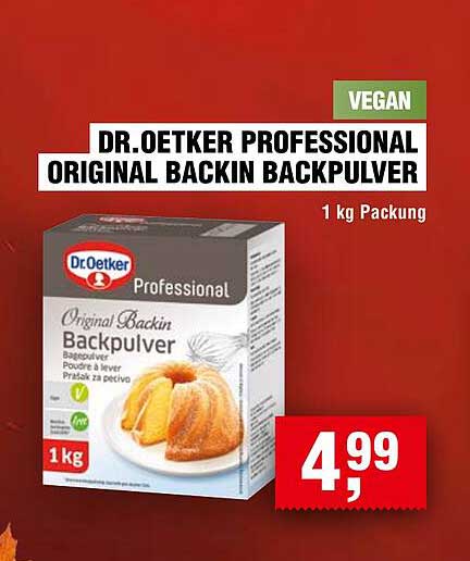 Dr. Oetker Professional Original Backin Backpulver 1 kg