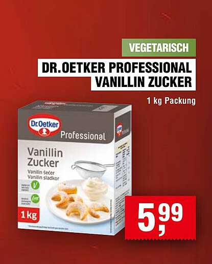 Dr. Oetker Professional Vanillin Zucker 1 kg