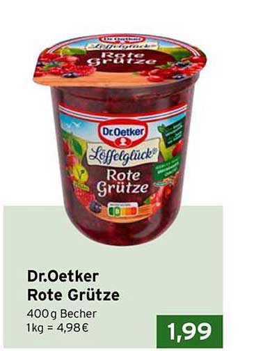 Dr.Oetker Rote Grütze 400 g Becher