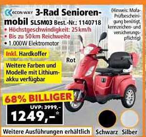 Econway 3-Rad Senioren-mobil SLSM03