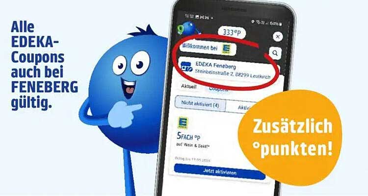 EDEKA-Coupons bei Feneberg gültig