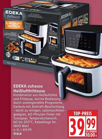 EDEKA zuhause Heißluftfritteuse
