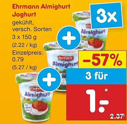 Ehrmann Almighurt Joghurt 3er Pack