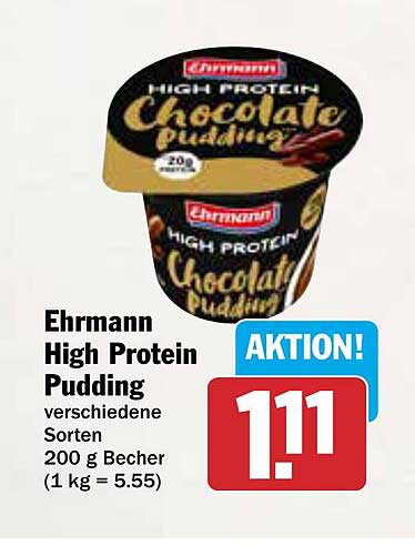 Ehrmann High Protein Pudding - verschiedene Sorten