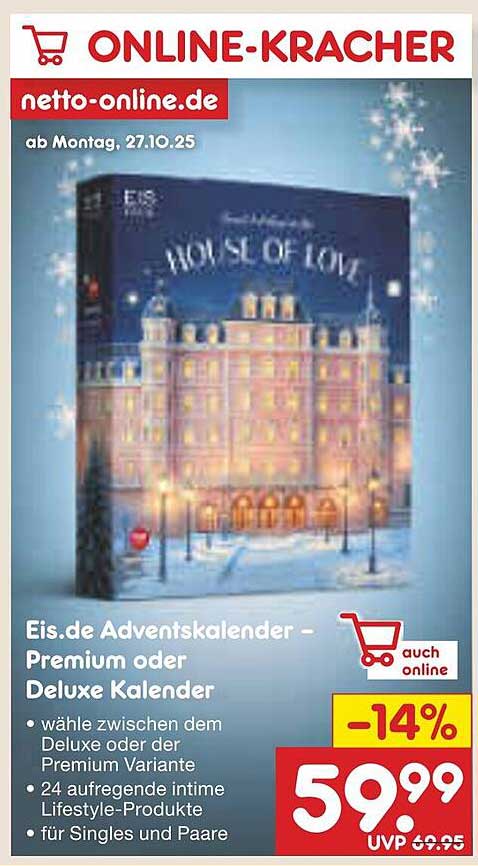 Eis.de Adventskalender – Premium oder Deluxe Kalender
