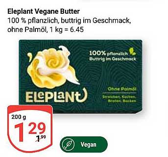 Eleplant Vegane Butter 200 g