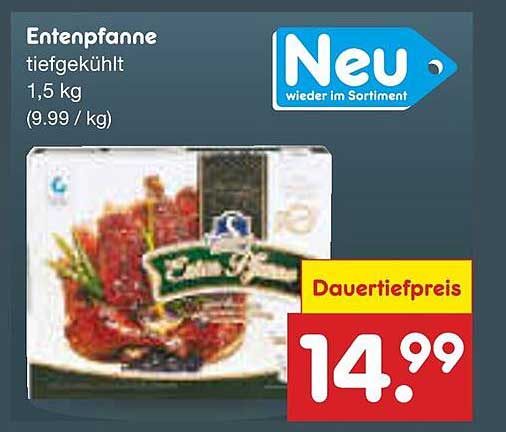 Entenpfanne tiefgekühlt 1,5 kg
