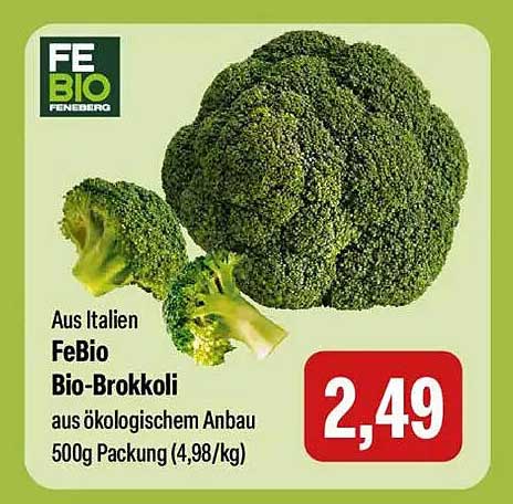 FeBio Bio-Brokkoli aus ökologischem Anbau