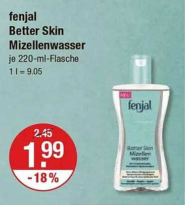 fenjal Better Skin Mizellenwasser je 220-ml-Flasche