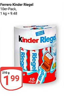Ferrero Kinder Riegel 10er-Pack