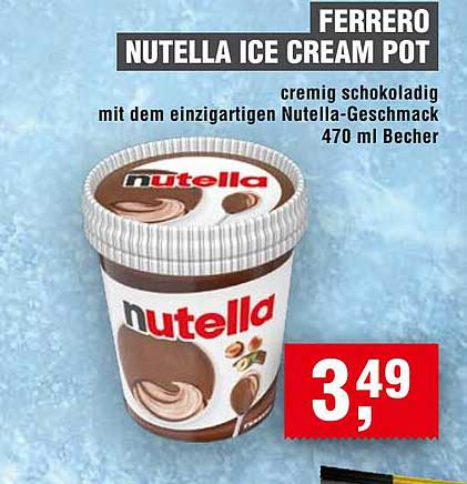 Ferrero Nutella Ice Cream Pot 470 ml