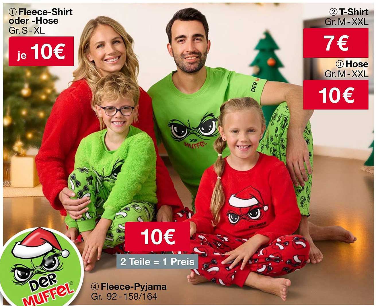 Fleece-Shirt oder Hose für die ganze Familie – je 10€