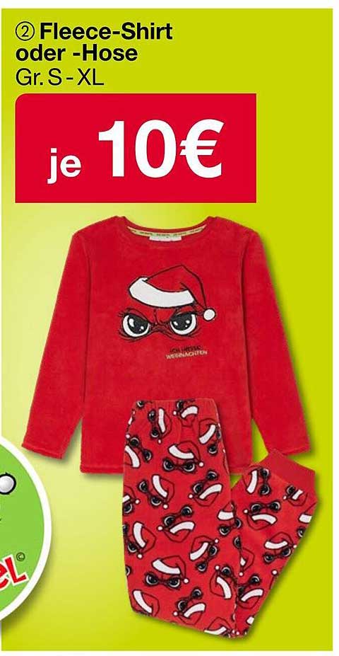 Fleece-Shirt oder -Hose in Gr. S - XL für je 10 €