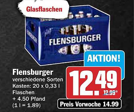 Flensburger Kasten – 20 x 0,33 l Glaskrug