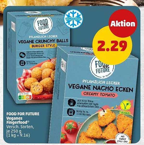 FOOD FOR FUTURE Veganes Fingerfood - Vegane Crunchy Balls & Vegane Nacho Ecken