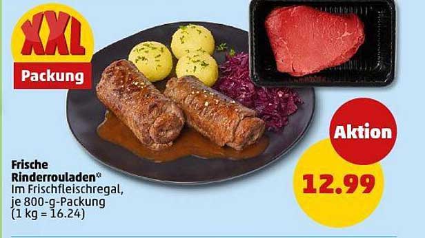 Frische Rinderrouladen im XXL Format