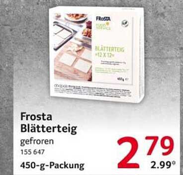 Frosta Blätterteig - gefroren 450 g
