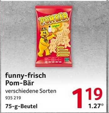 funny-frisch Pom-Bär verschiedene Sorten 75-g-Beutel