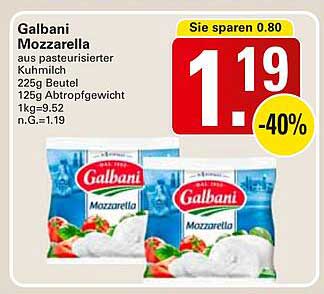 Galbani Mozzarella 225g Beutel