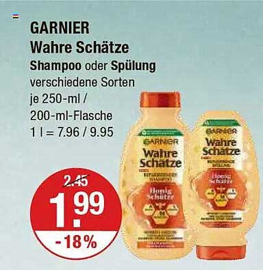 GARNIER Wahre Schätze Shampoo oder Spülung