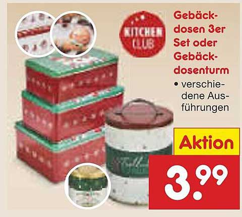 Gebäckdosen 3er Set oder Gebäckdosen turm