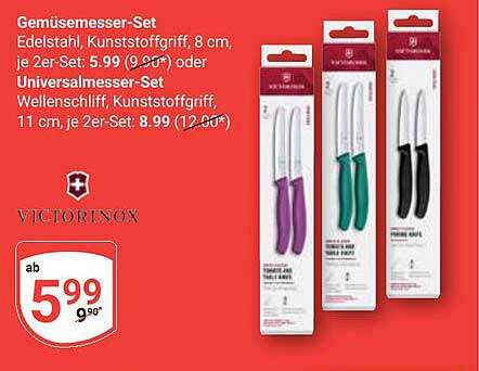 Gemüsemesser-Set und Universalmesser-Set von Victorinox