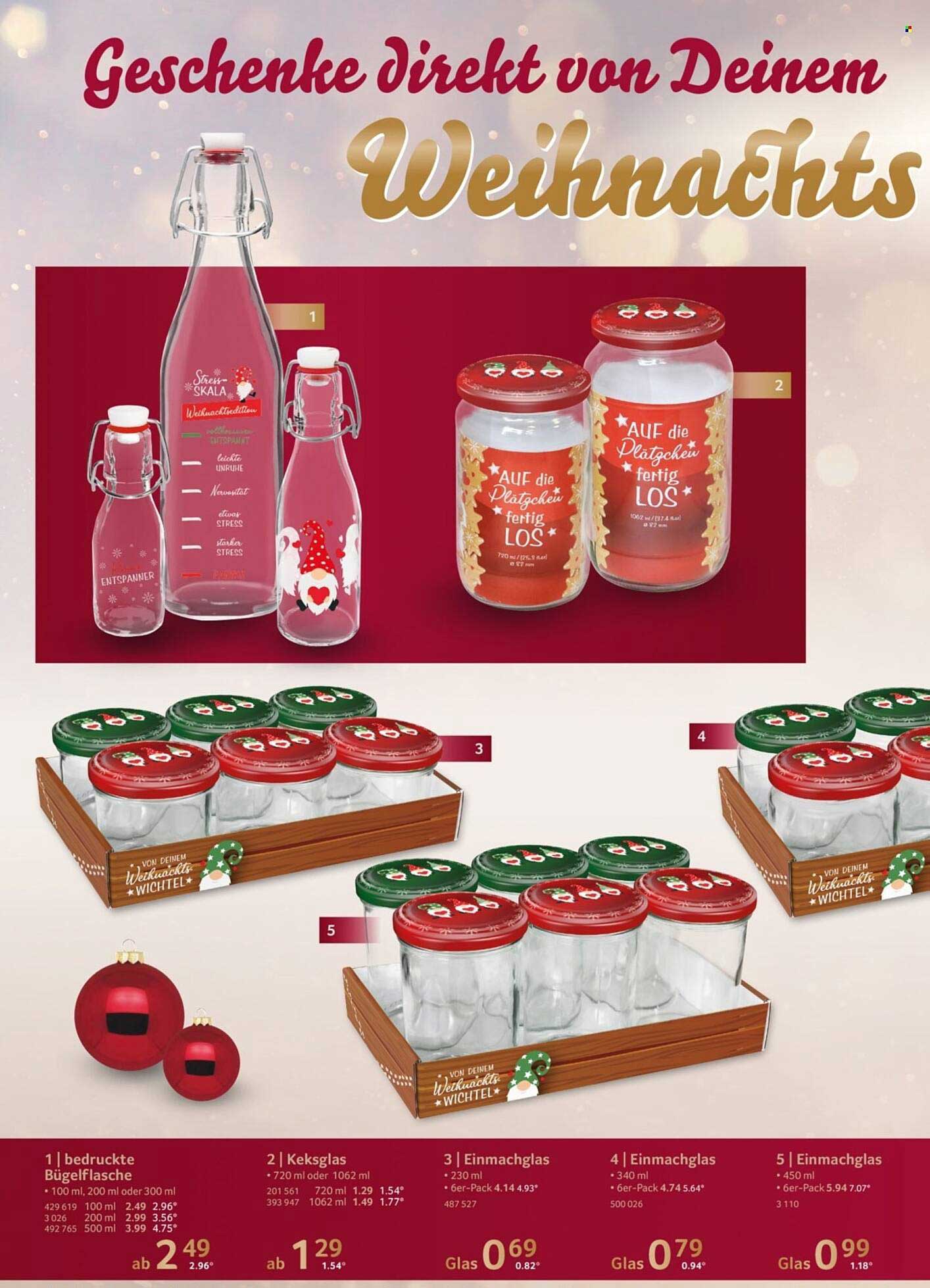 Geschenke direkt von Deinem Weihnachten - Keksglas und Einmachgläser